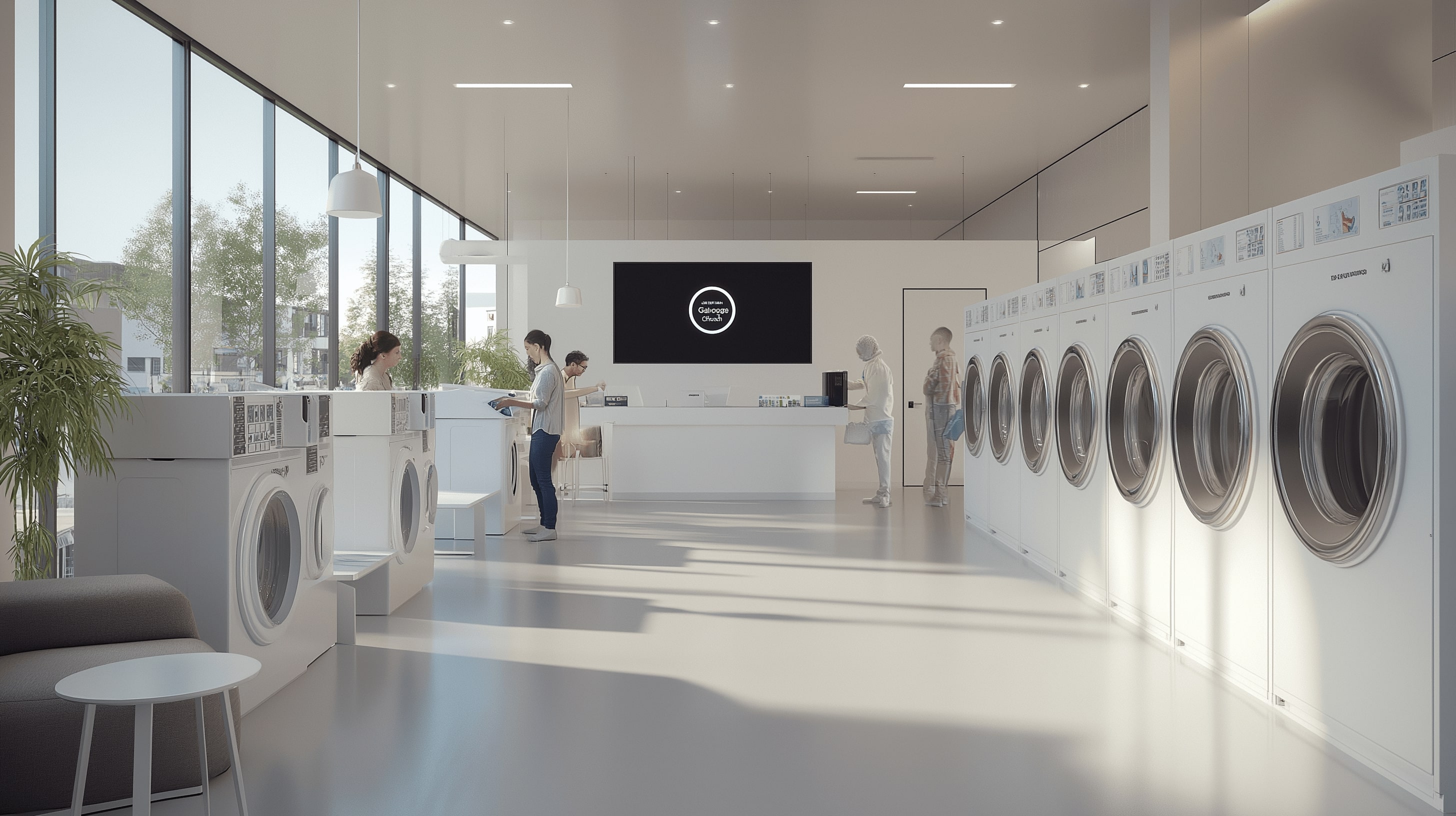 doragon2445 3d rendering of A white modern laundromat facility  37a290ee 953e 4bae 9334 4bca2ba293d1 min