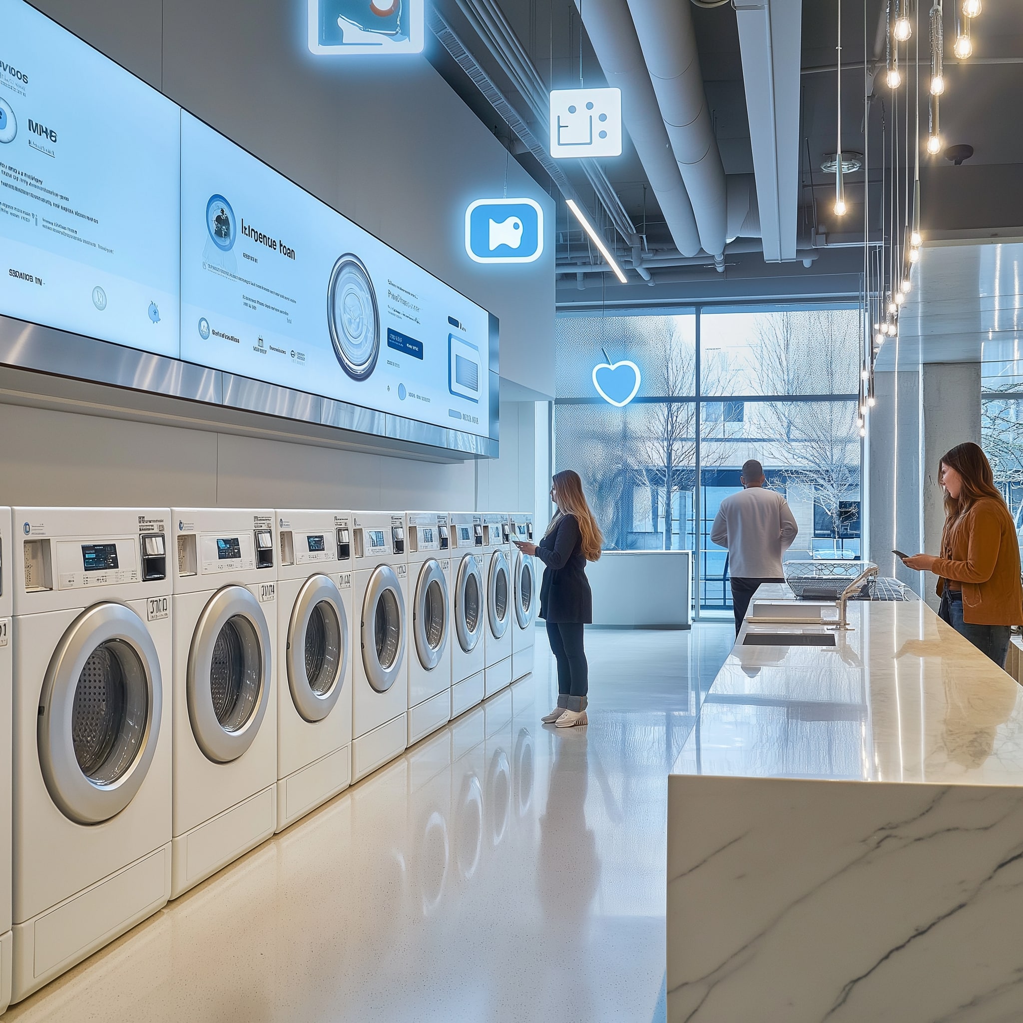 doragon2445 A modern Electrolux laundromat with customers using af619a85 e8fe 44c6 8c4c 756114530454