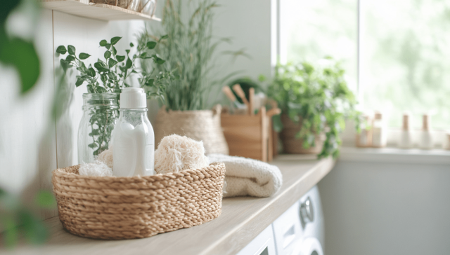 doragon2445 A bright minimalistic laundry room with eco frien b950bf68 f68e 457d 8f67 5a07b46f3394 2 min