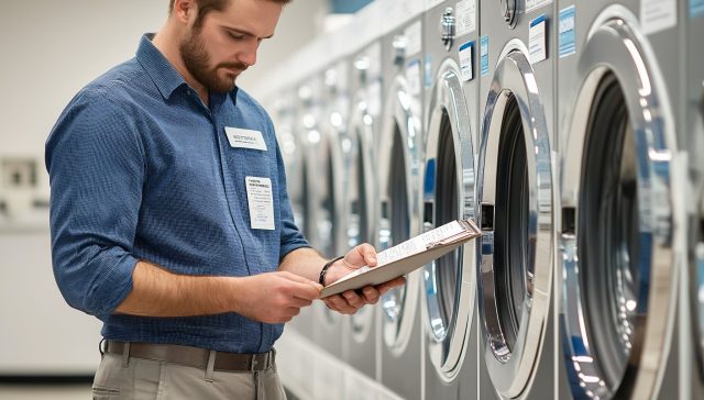 doragon2445 A laundromat interior with rows of large Electrolux 39629e5a fcc3 46c4 bc66 369e01bcc034