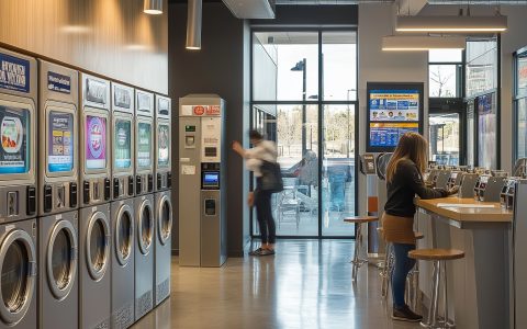 doragon2445 A modern Electrolux laundromat interior featuring v 6ae1e95b bfce 4a4f 8022 91ec490bd983