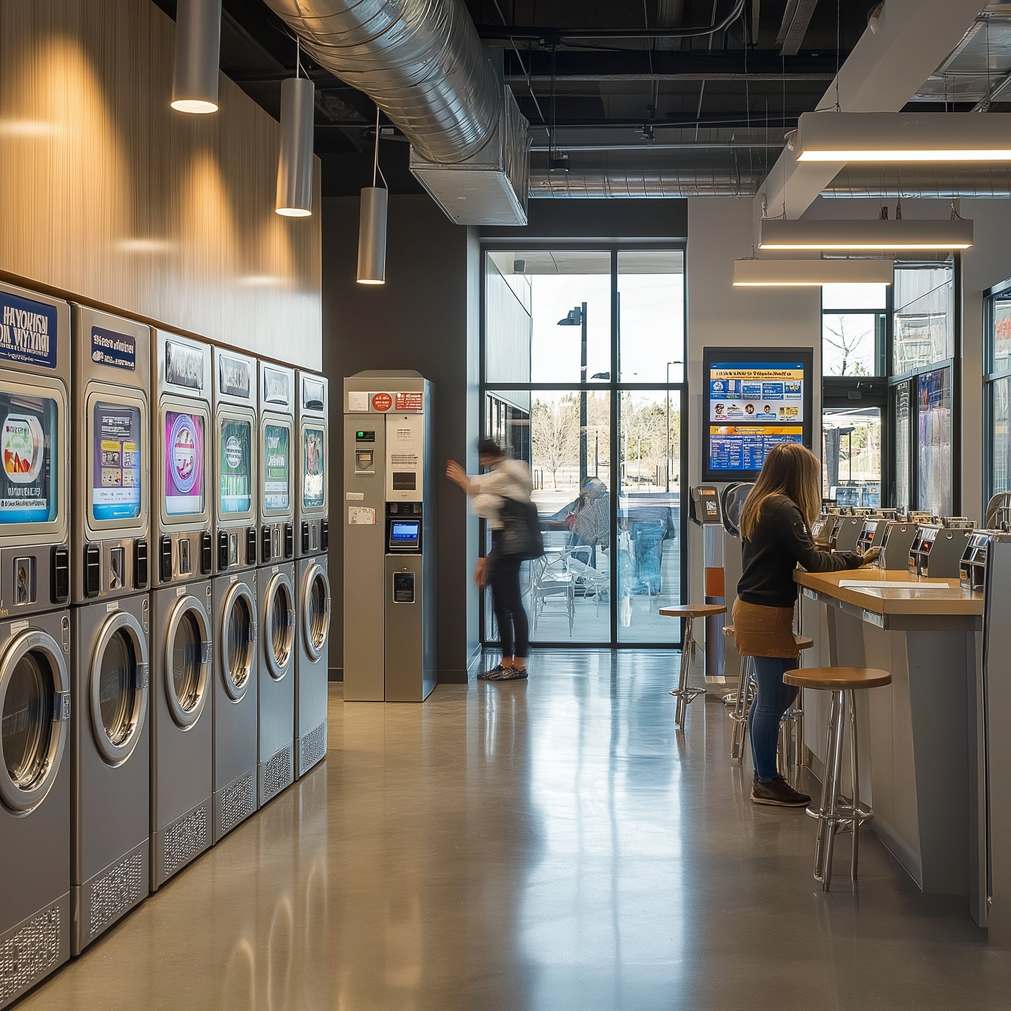 doragon2445 A modern Electrolux laundromat interior featuring v 6ae1e95b bfce 4a4f 8022 91ec490bd983