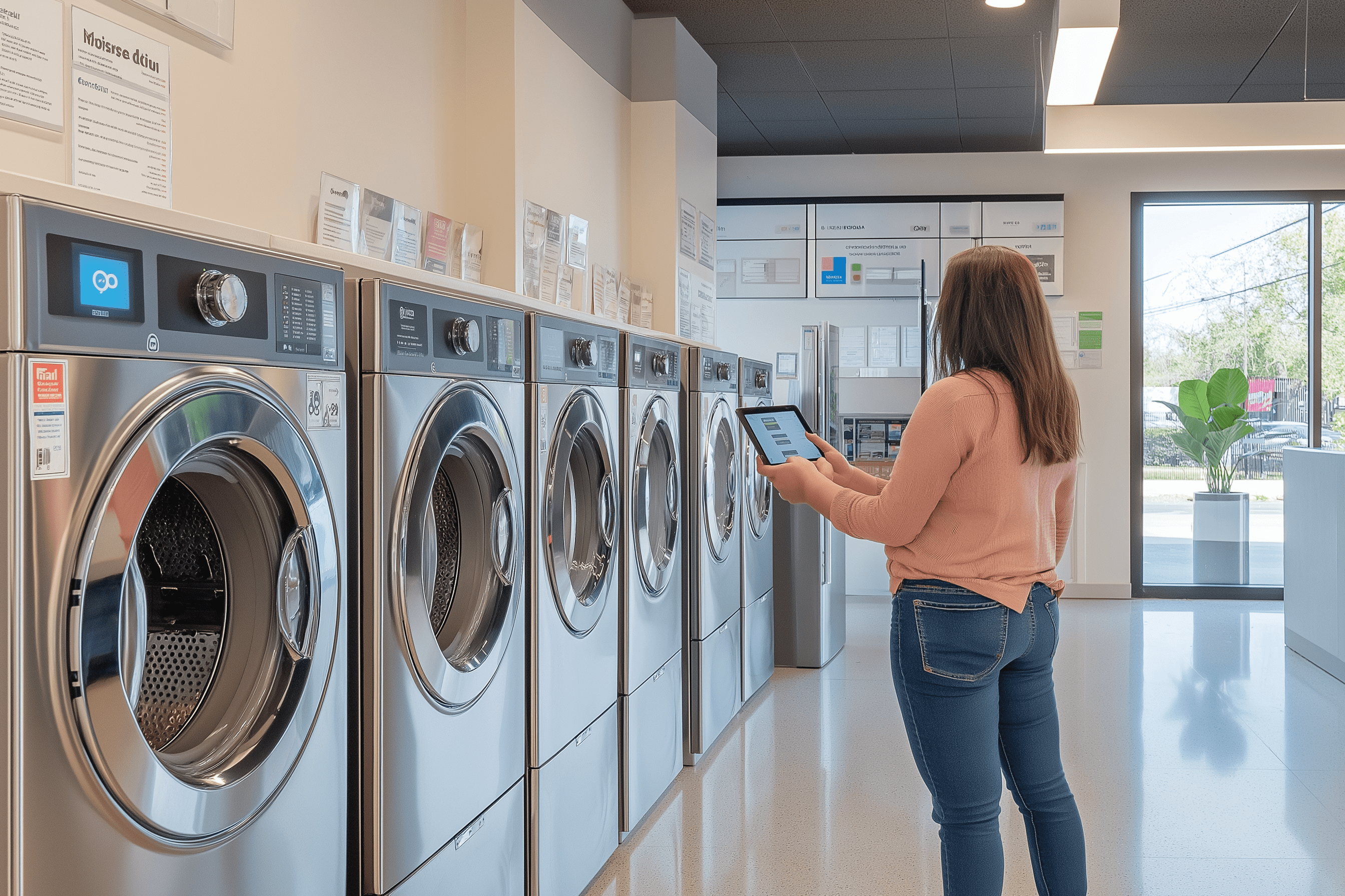 doragon2445 A modern laundromat with a digital touch customers 9c0814ff ada4 4272 8012 9e46ab0ebbce min
