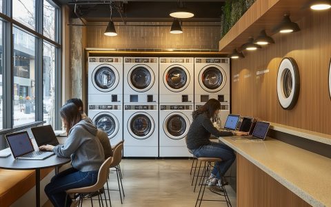 doragon2445 A stylish Electrolux hybrid laundromat with cozy ca 6e890ff3 1175 4654 b037 6ced3e66302e