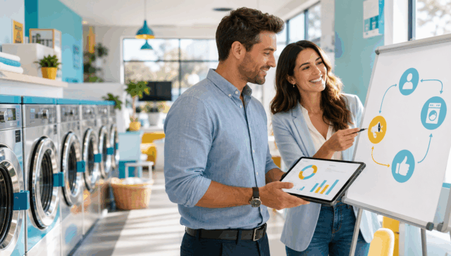 Breaking Down Laundromat Digital Marketing for First-Time Owners