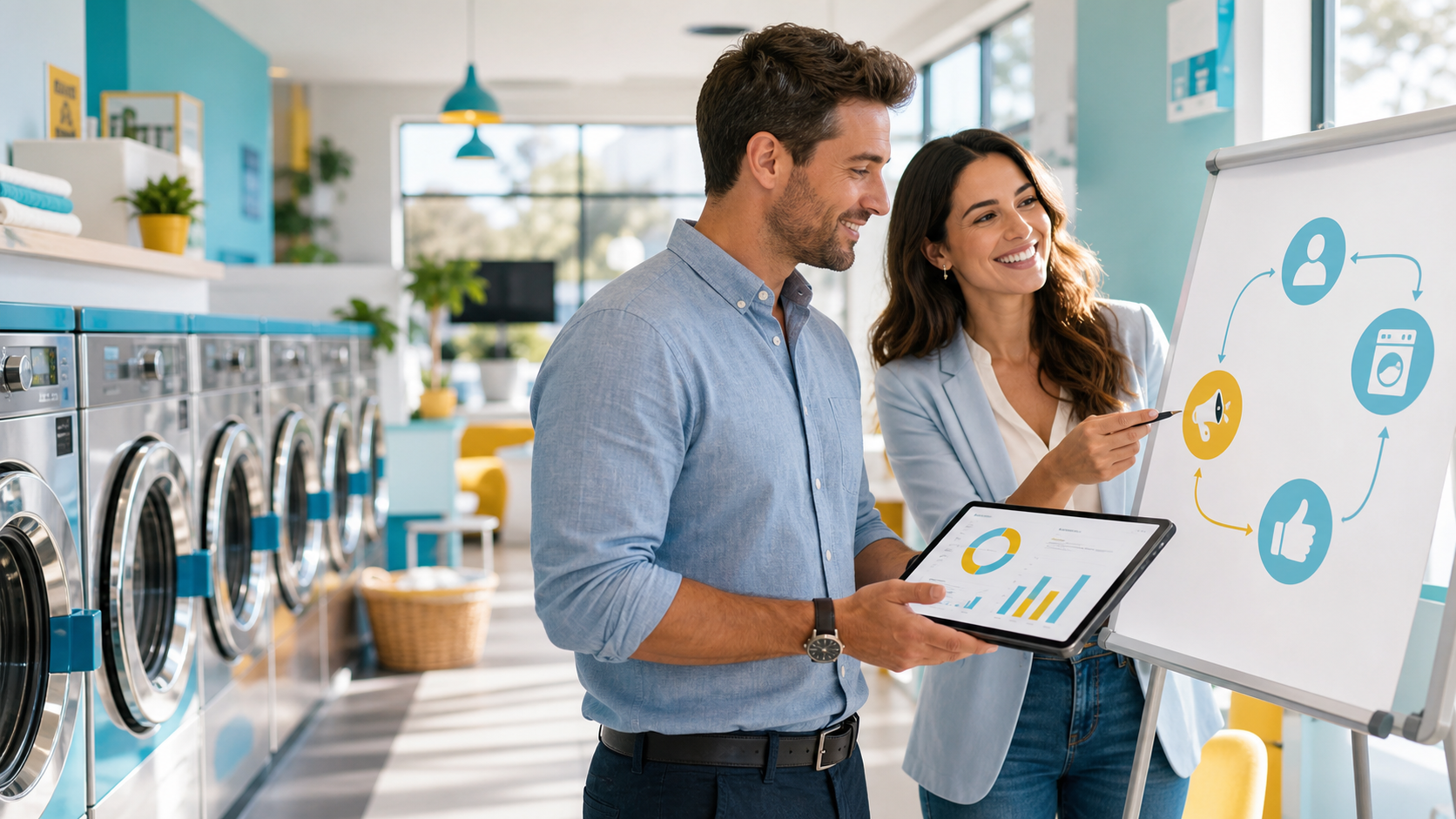 Breaking Down Laundromat Digital Marketing for First-Time Owners