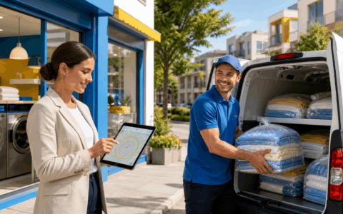 Smart Geofencing Ads for Laundromats Expanding Delivery Radius