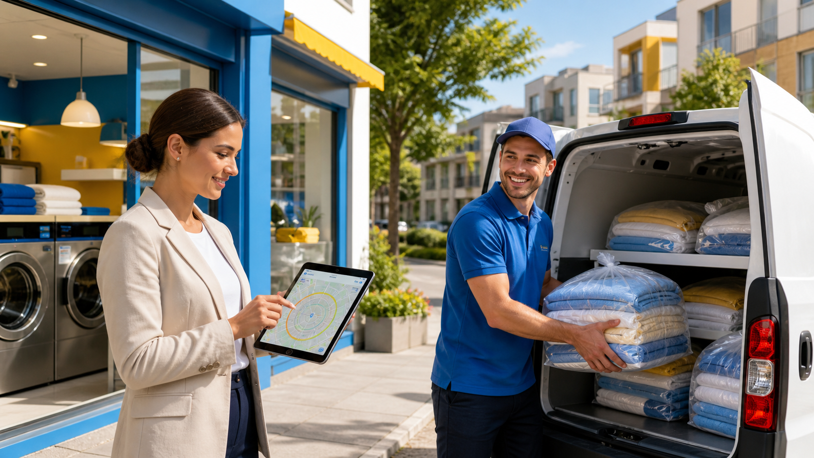 Smart Geofencing Ads for Laundromats Expanding Delivery Radius